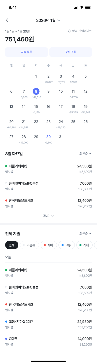지출 내역